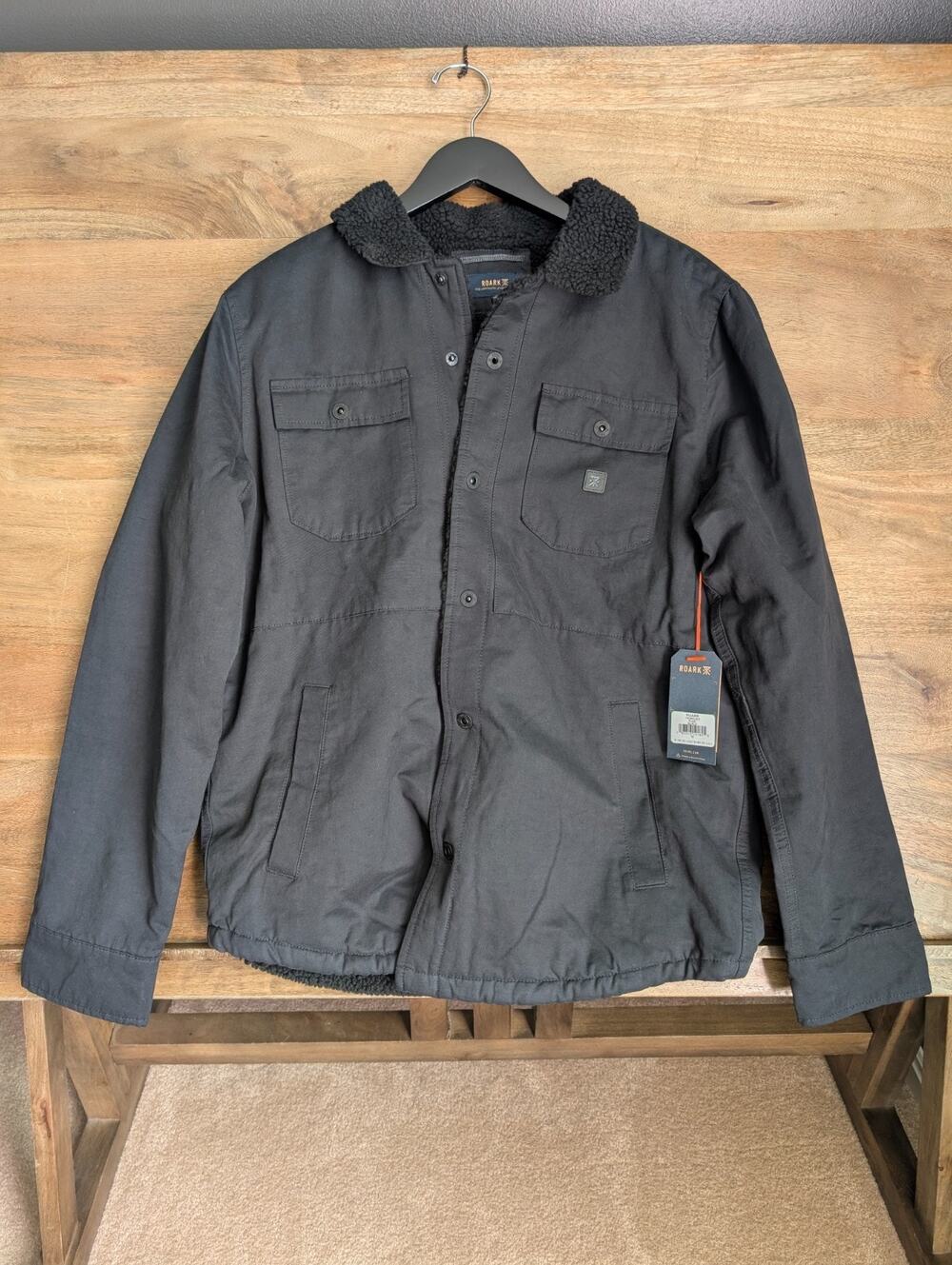 Roark The Artifacts of Adventure Jacket Mens Medium Black Long Sleeve Zip-Up NWT